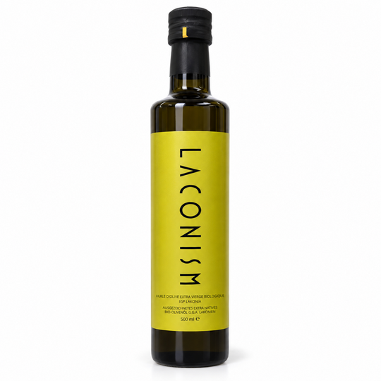 Laconism biologische extra vierge olijfolie fles