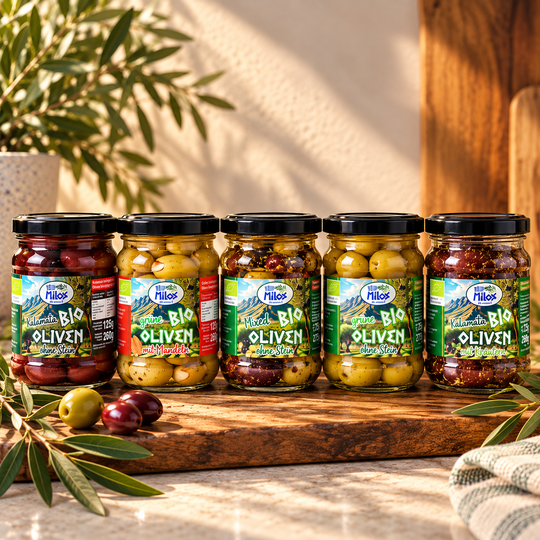 5 potten olijven