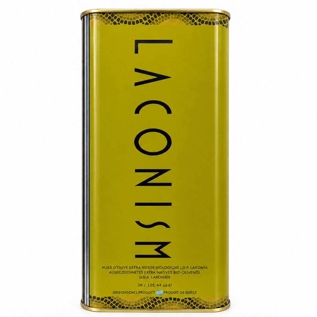3 liter Biologische laconism olijfolie met schenk fles