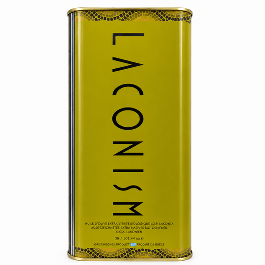 3 liter Biologische laconism olijfolie met schenk fles