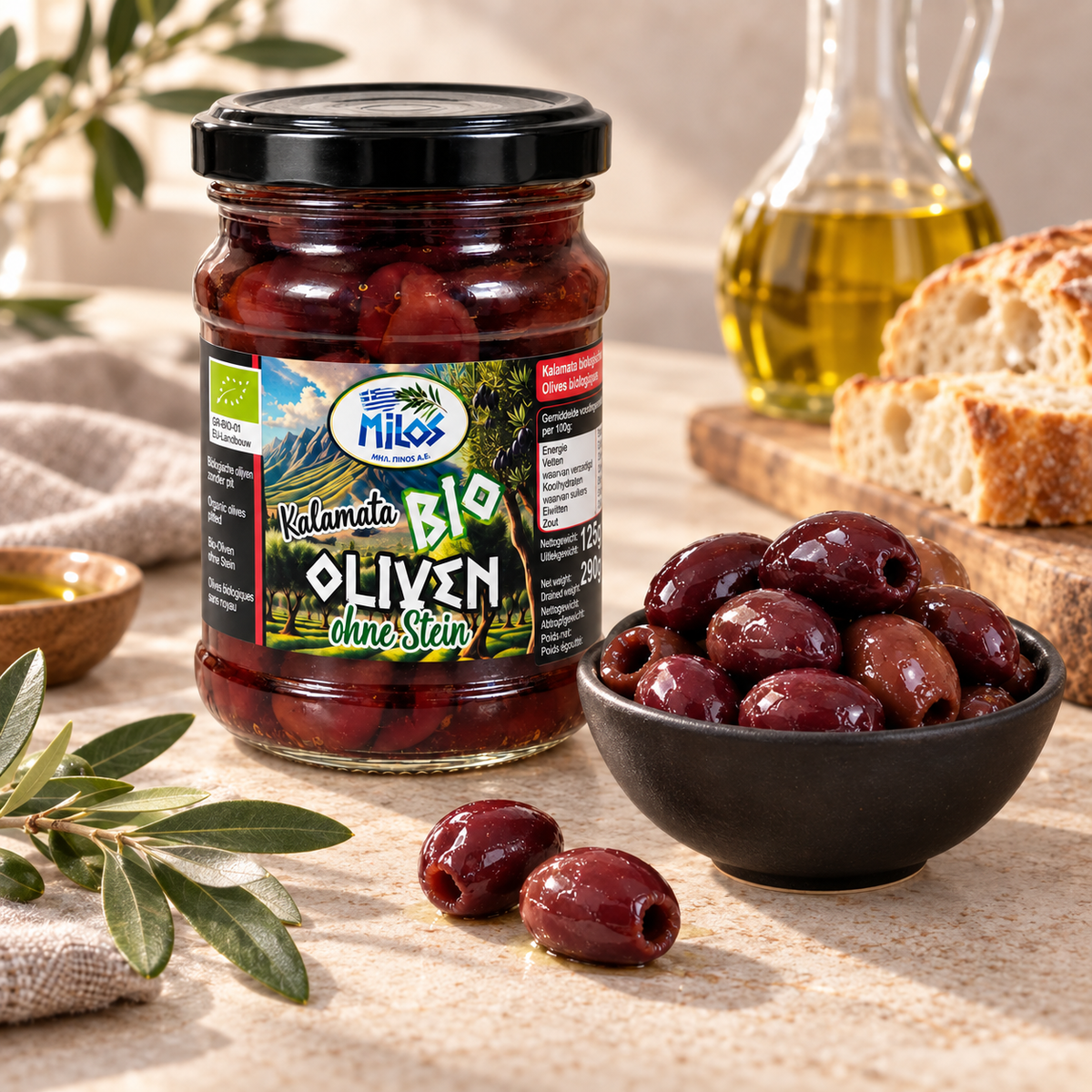 Milos kalamata olijven zonder pit