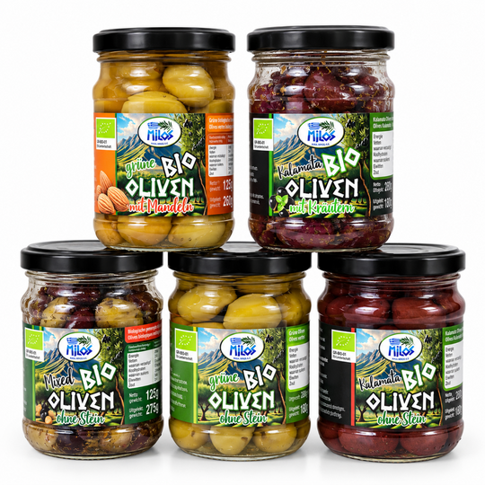 5 potten olijven
