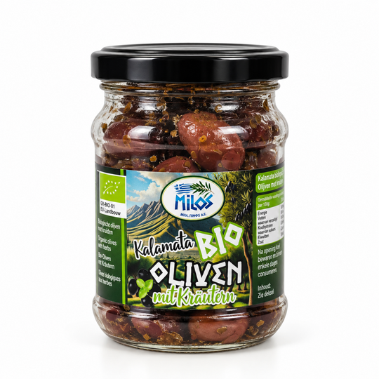 Milos kalamata olijven met kruiden