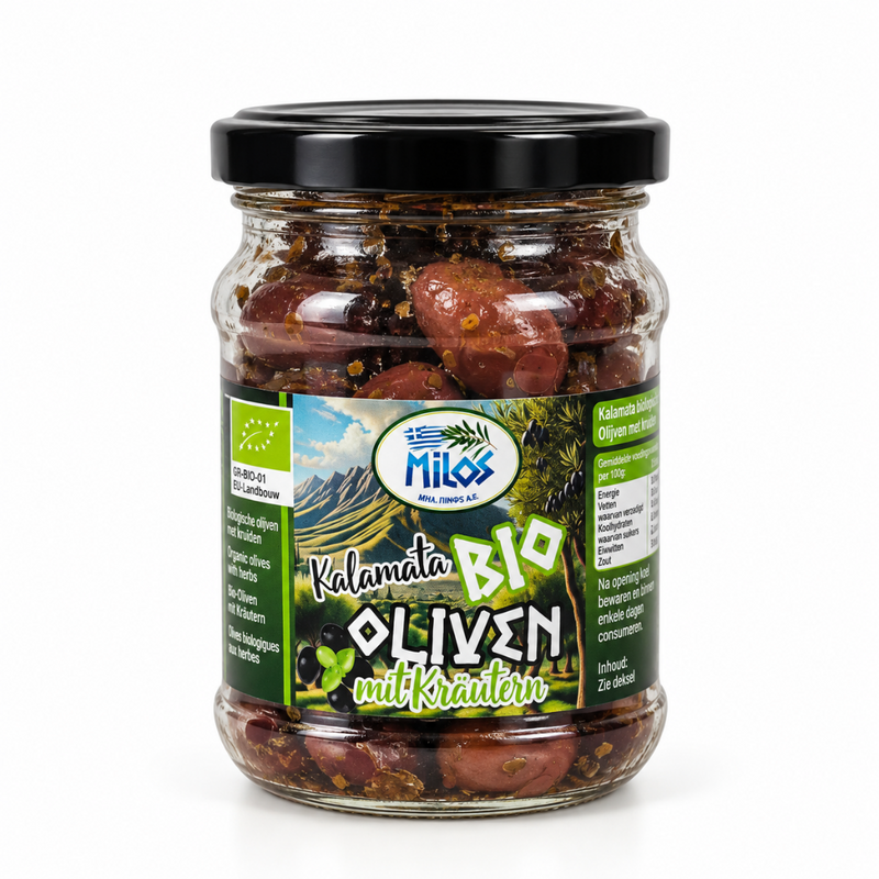 Milos kalamata olijven met kruiden